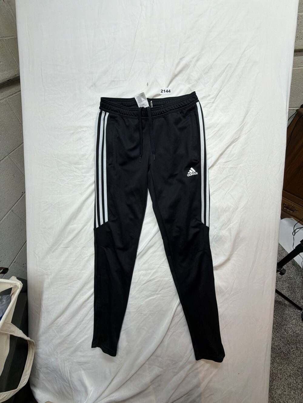 Adidas Track Pants Size S Black White Climacool Athletic
